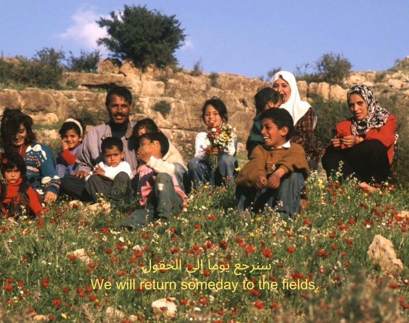 100% Silk Palestine Poppyseed Kefiyyah Scarf (Red) 35"x35"