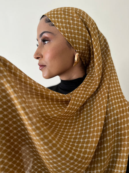 Modal/Cashmere Palestine Kefiyyah Shawl (Gold) 29 Modal/Cashmere Palestine Kefiyyah Shawl (Gold) 29