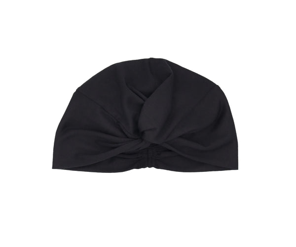 Wool Twist Turban- Black