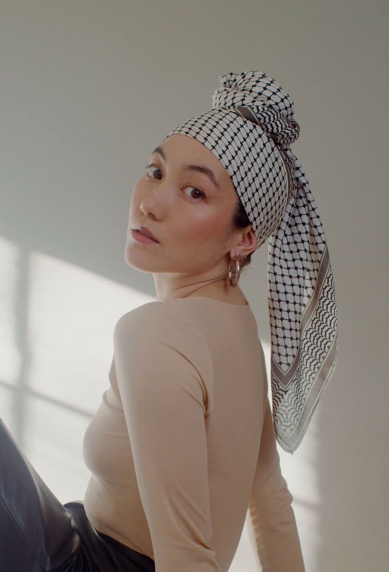 Large Silk/Cotton Palestine Kefiyyah Scarf (Black) 40 Image Sara image beautiful image beautiful image beautiful image beautiful image beautiful image beautiful image beautiful image beautiful image beautiful image beautiful - Large Silk/Cotton Palestine Kefiyyah Scarf (Black) 40