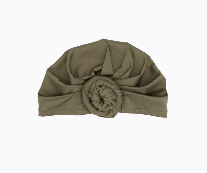 Top-Bun Turban- olive