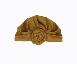 Top-Bun Turban- vintage gold